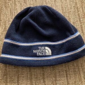 (SOLD)Northface Unisex Navy/Blue/white  BEANIE hat